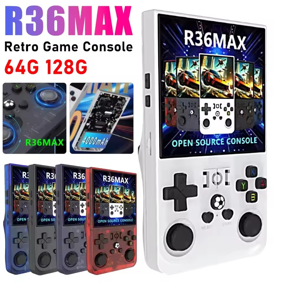 Retro Handheld Game Console R36S - Consola de juegos portátil R36MAX, actualización