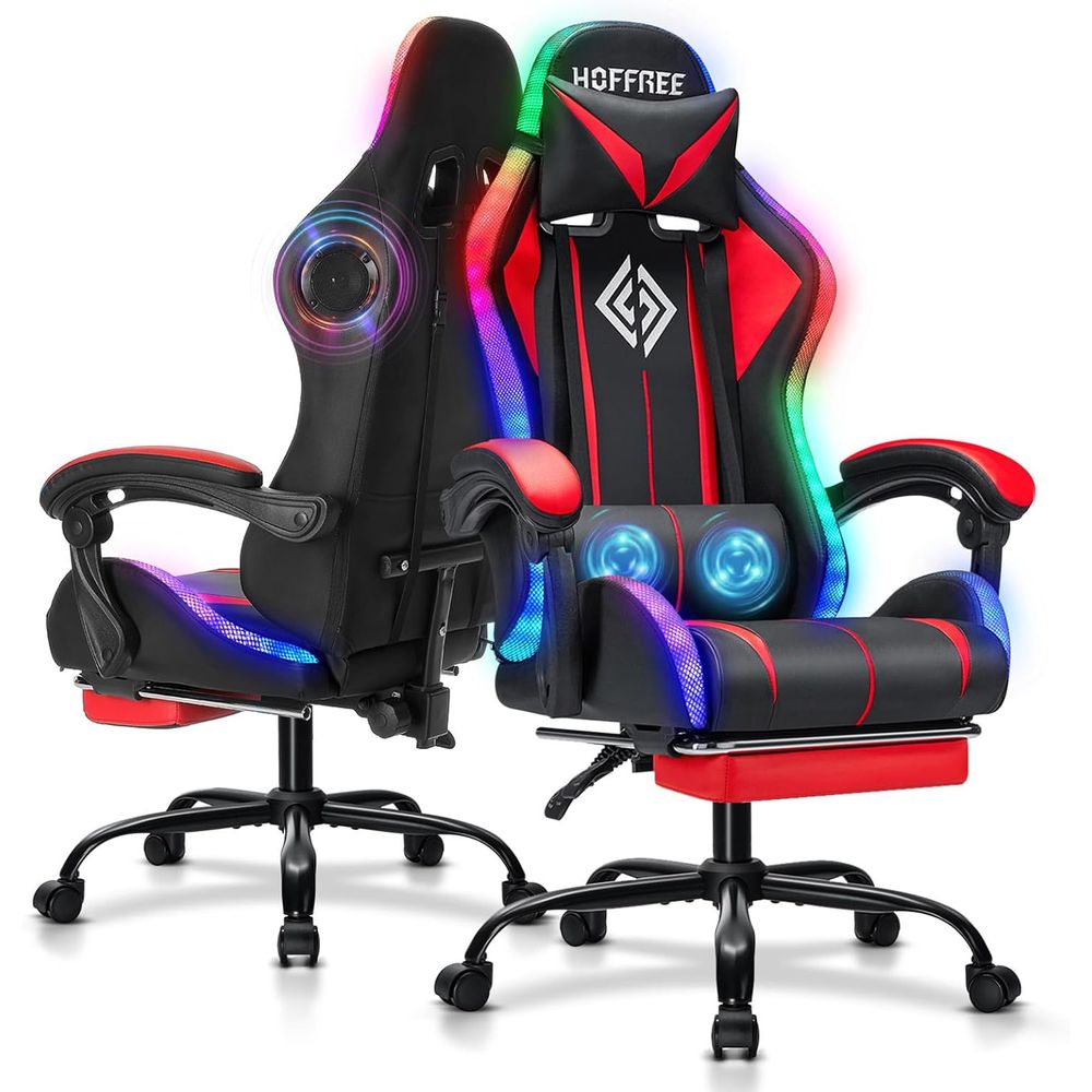 Video Games - Silla Gaming RGB con Altavoces Bluetooth
