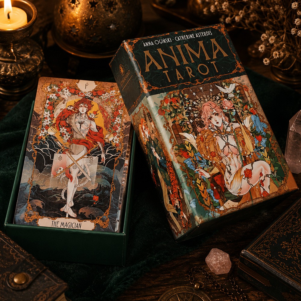 Tarot Cards Deck With Guidebook - Cartas de Tarot Art Nouveau con