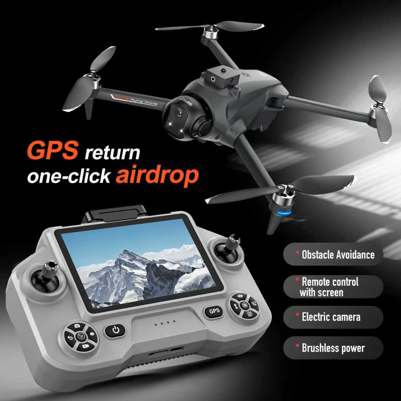 Fpv Brushless Rc Drone 4K - Dron Cuatricóptero FPV GPS YL059 con