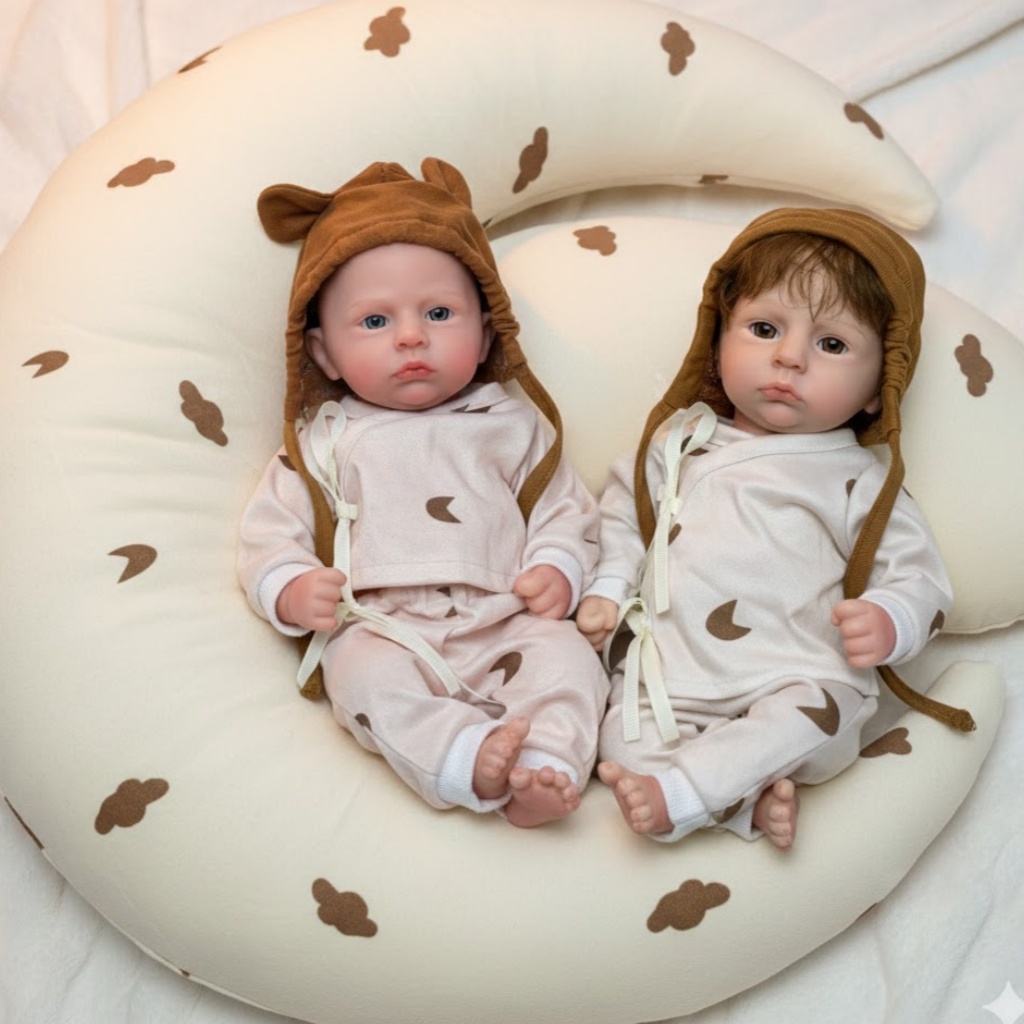 Reborn Baby Doll Silicone Realistic - Muñecas Reborn de Silicona Pintadas/Sin Pintar