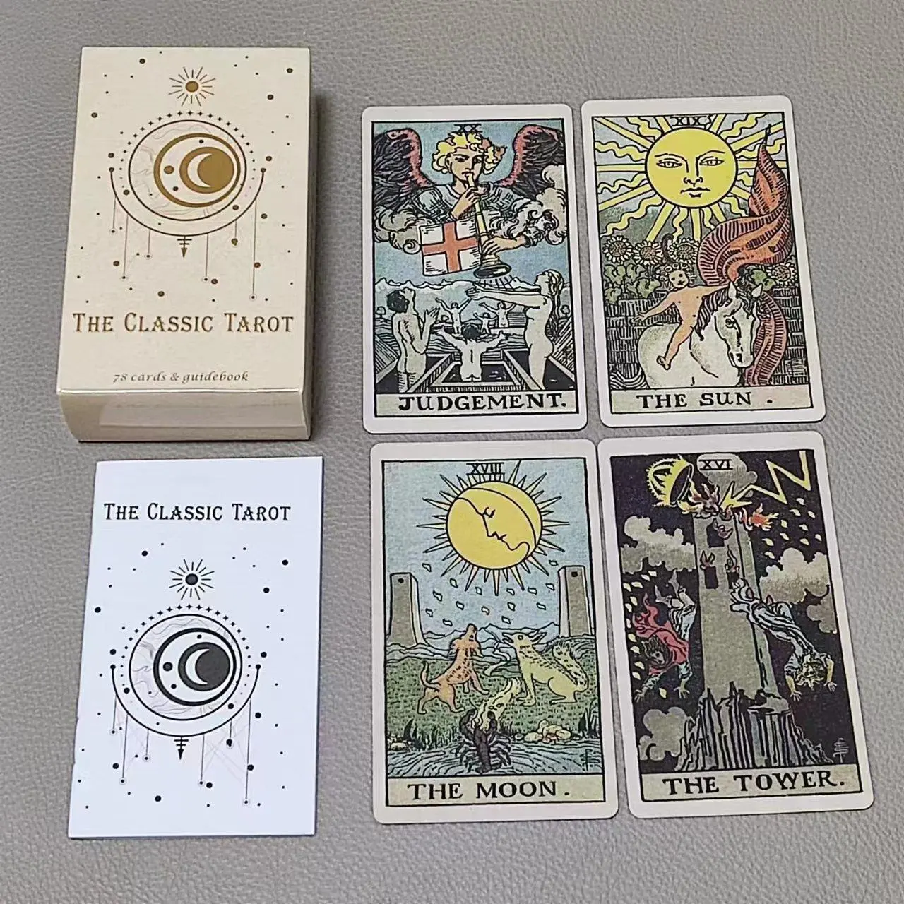 El Tarot clásico de 10,3x6cm,  - Tarot Cards Deck With Guidebook reseña y precio