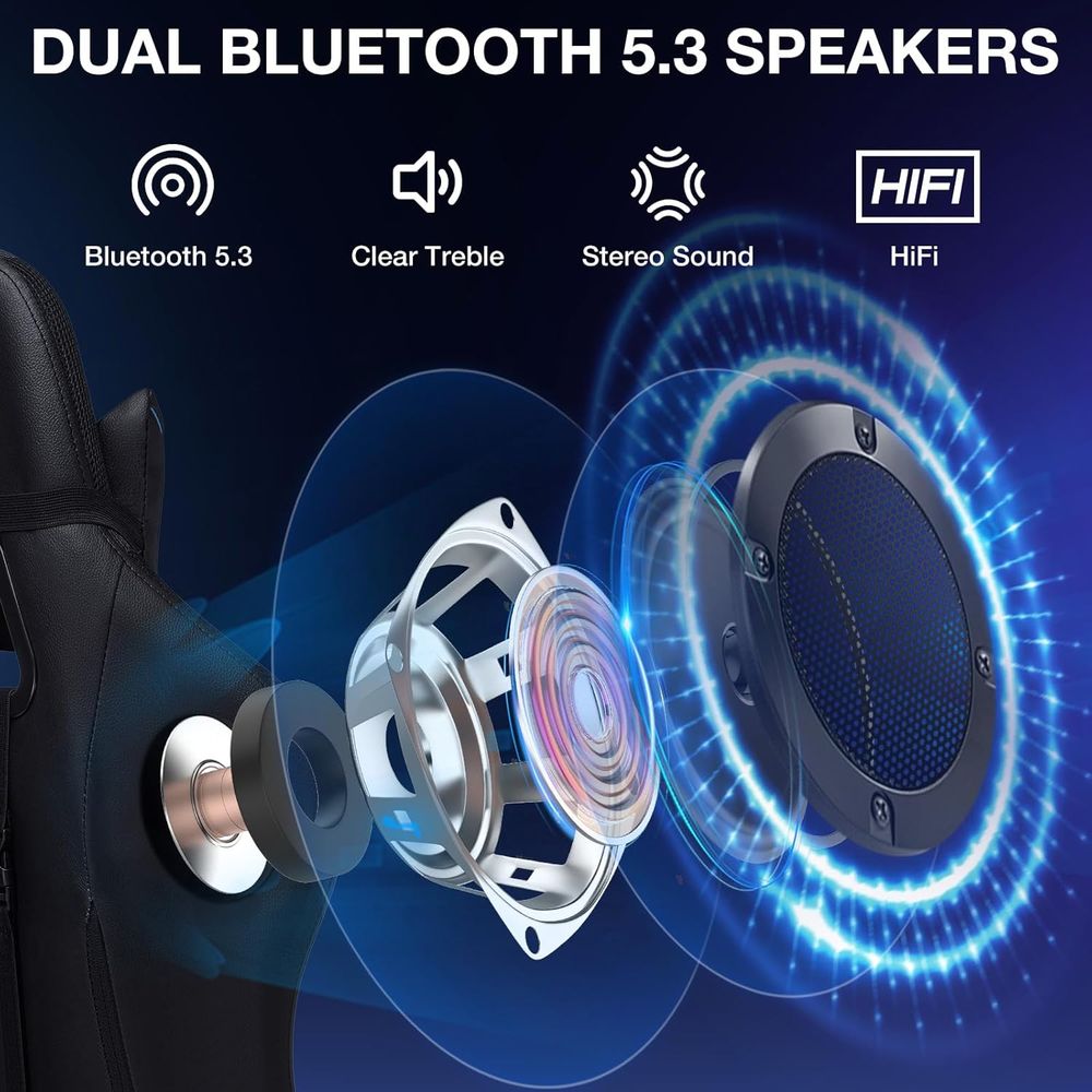 Silla Gaming RGB con Altavoces - Video Games reseña y precio