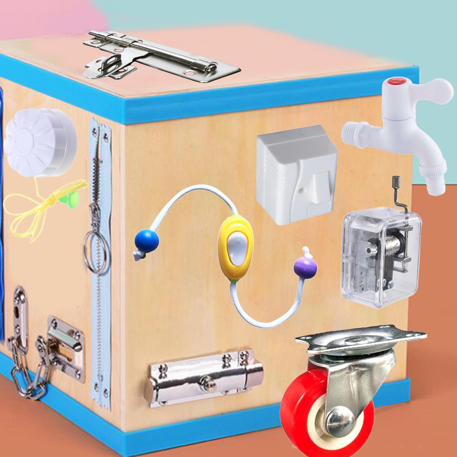 Tablero Sensorial Montessori,  - Montessori Wooden Busy Board Toddler reseña y precio